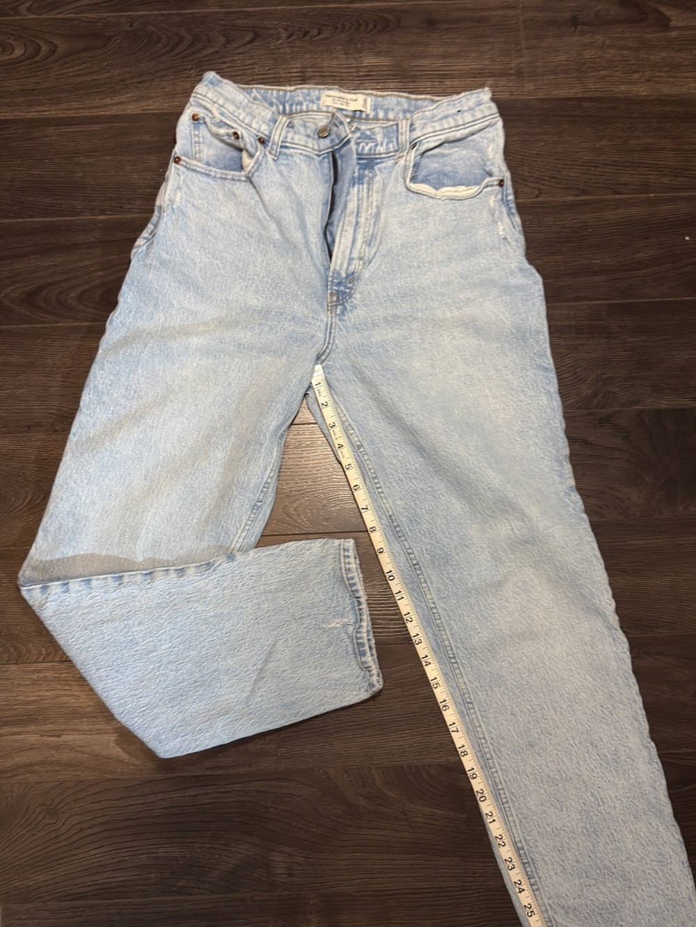 Abercrombie & Fitch Light Blue High-Rise Jeans